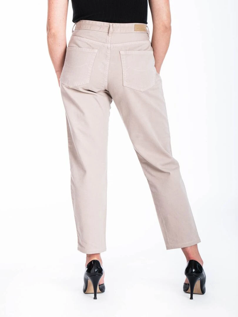 Jeans mom couleur NADIRA 'Rica Lewis'   Beige