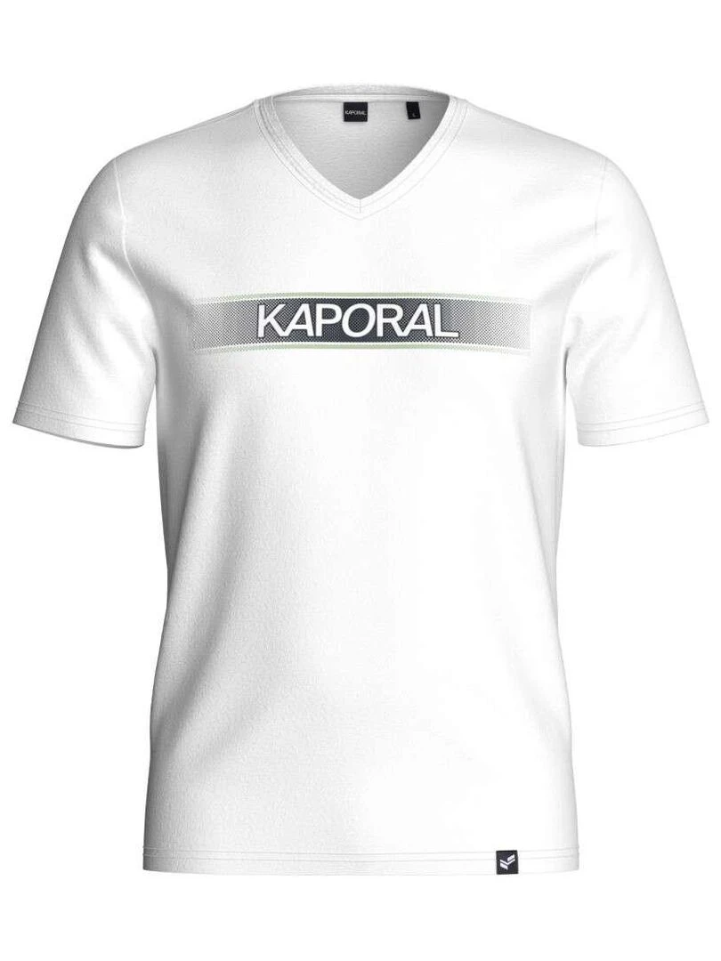 KAPORAL T shirt col v Blanc