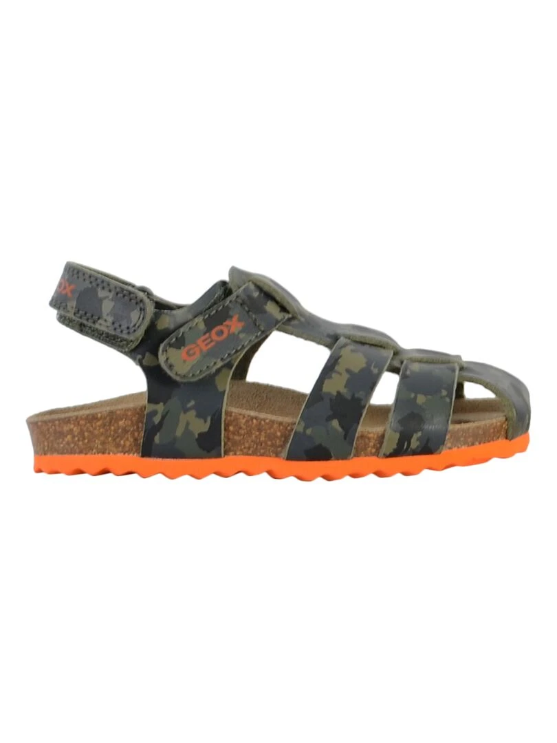 Sandale à Scratch Plate Geox Enfant Chalki Vert