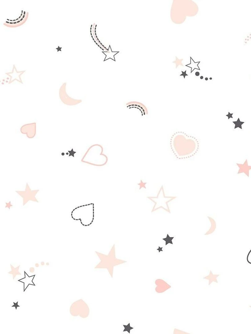 Housse de couette enfant 140x200 Chat + taie 100% coton bio 57 fils   Rose