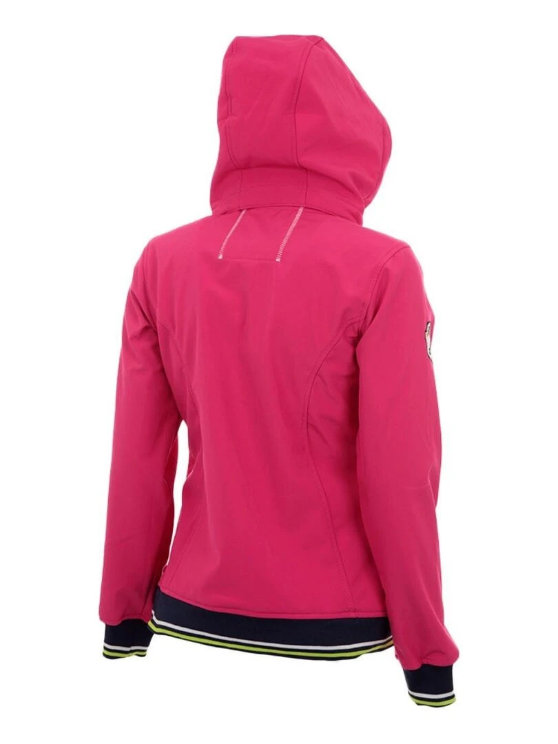 Blouson softshell femme AFILEA VENT DU CAP Rose fushia