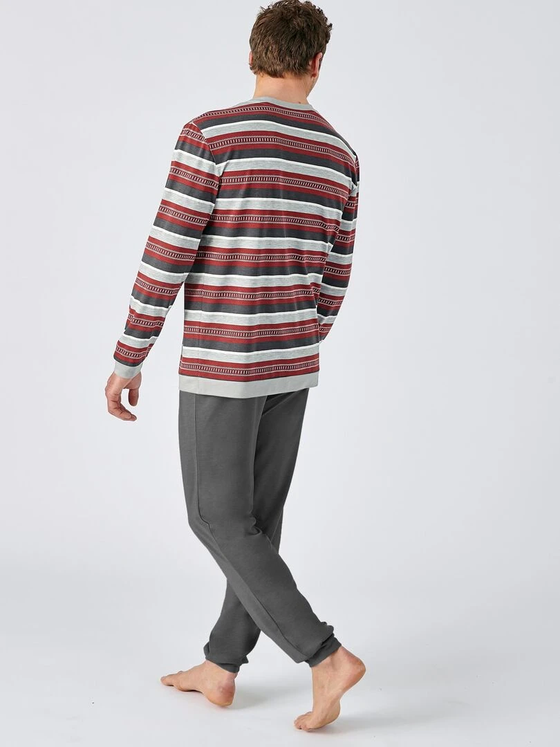 Pyjama maille jersey Thermolactyl recyclée   Damart   Rouge