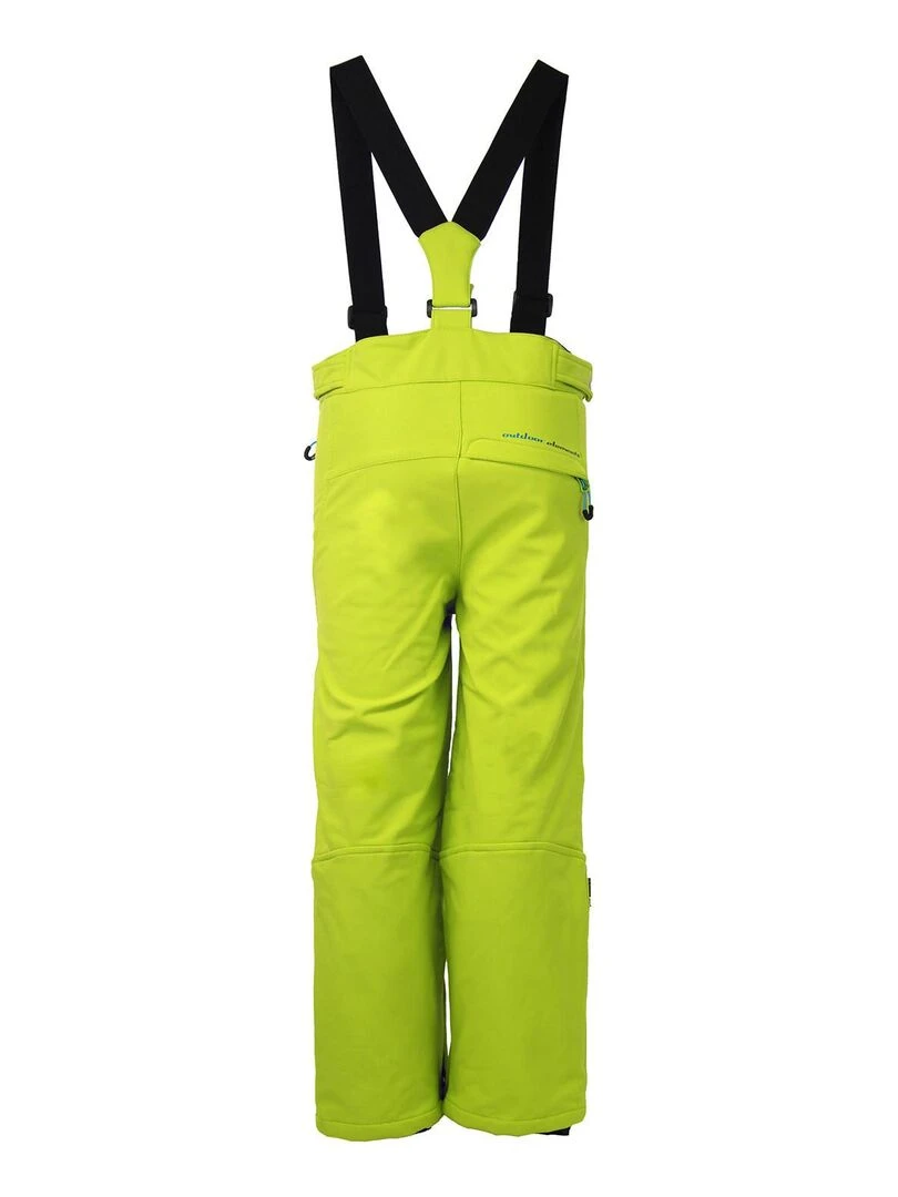 Pantalon de ski garçon ECESOFT PEAK MOUNTAIN Vert anis