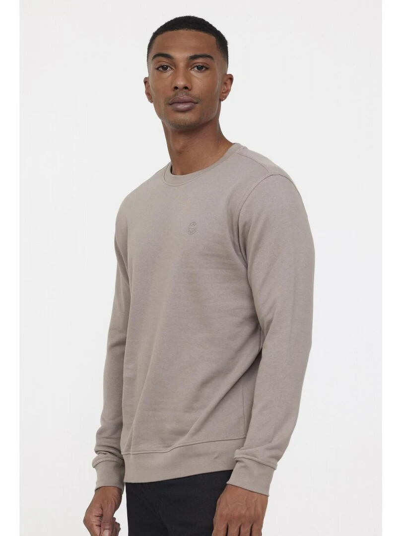 Lee Cooper Sweatshirt manches longues coton regular EDIE Taupe