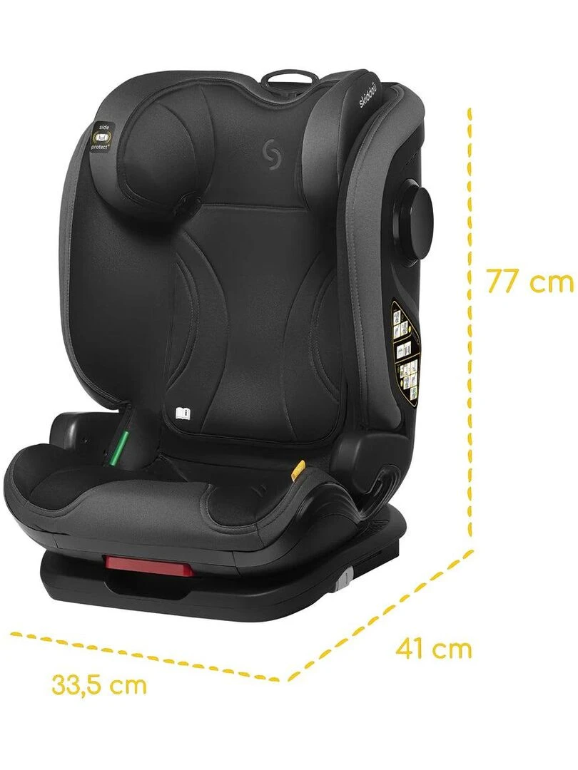 Siège auto "Taby" 15 36 kg = groupe 2 3 gris/noir   Gris Noir