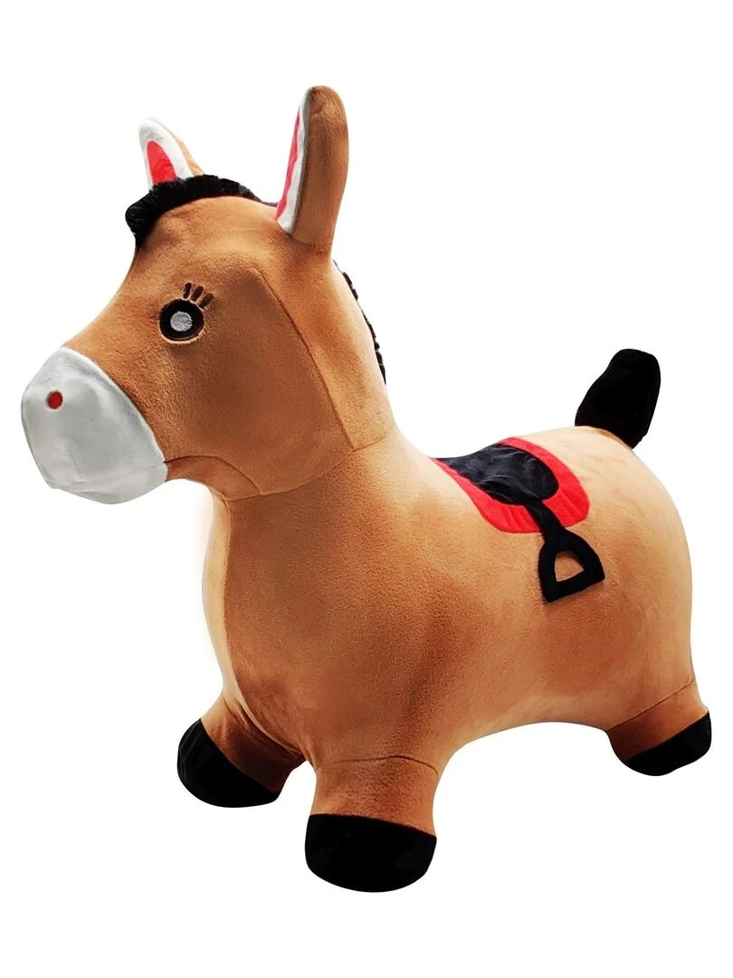 Cheval Sauteur Gonflable En Peluche   N/A