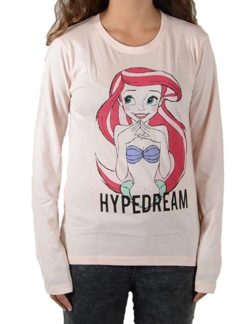 Tee Shirt Fille Little Eleven Paris Rariel Rosewater Rose