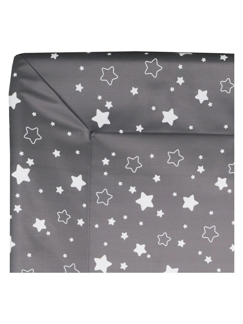 Matelas à langer Luxe 50x70 cm Gris anthracite étoilé + toise   Gris