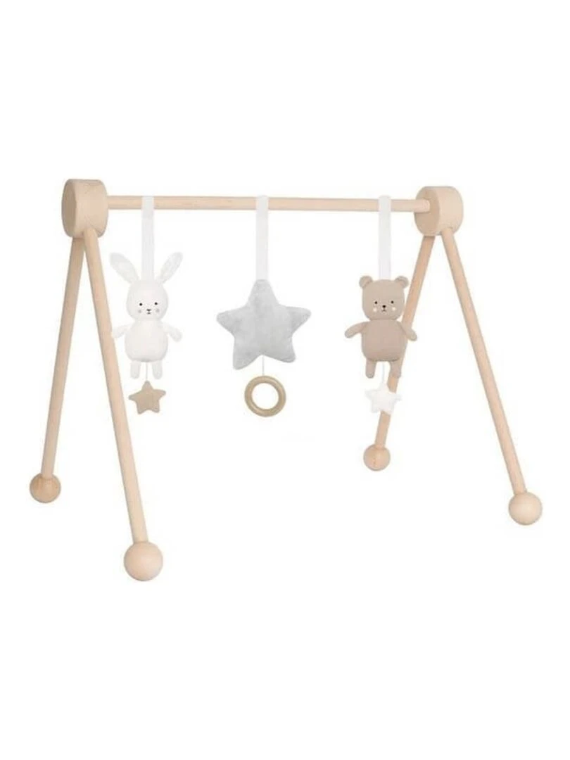 Portique d'éveil en bois  Arche de jeux   Beige