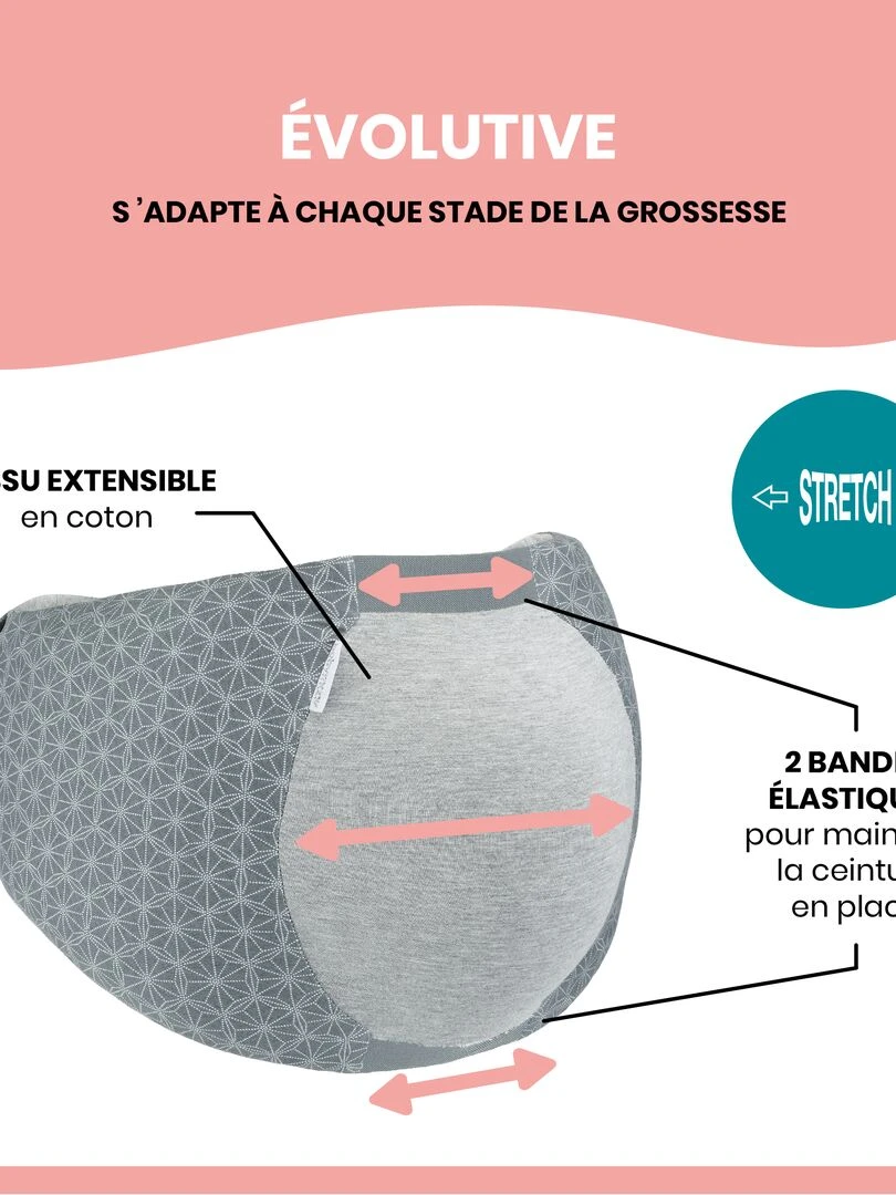 Ceinture de sommeil Femme Enceinte Dream Belt Grise   S/M   OekoTex   Made In Europe Babymoov   Gris