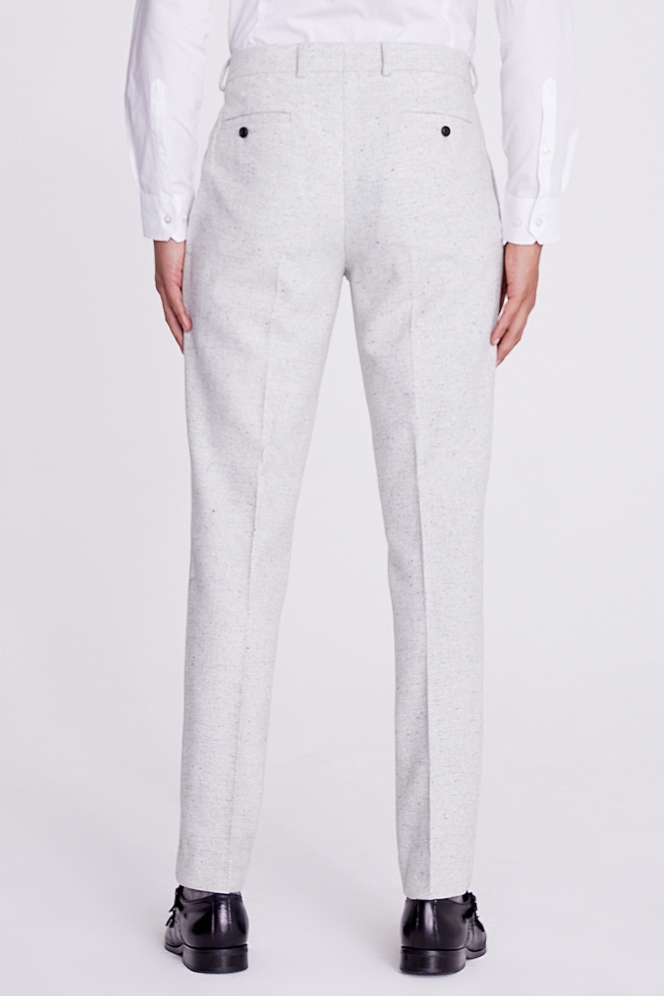 Italian Slim Fit Navy Hopsack Trousers   Buy Online at Moss