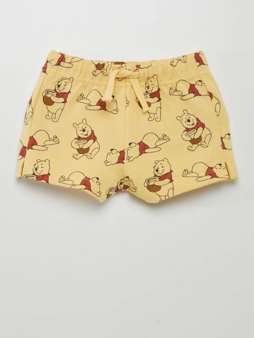 Short 'Winnie' en coton Jaune