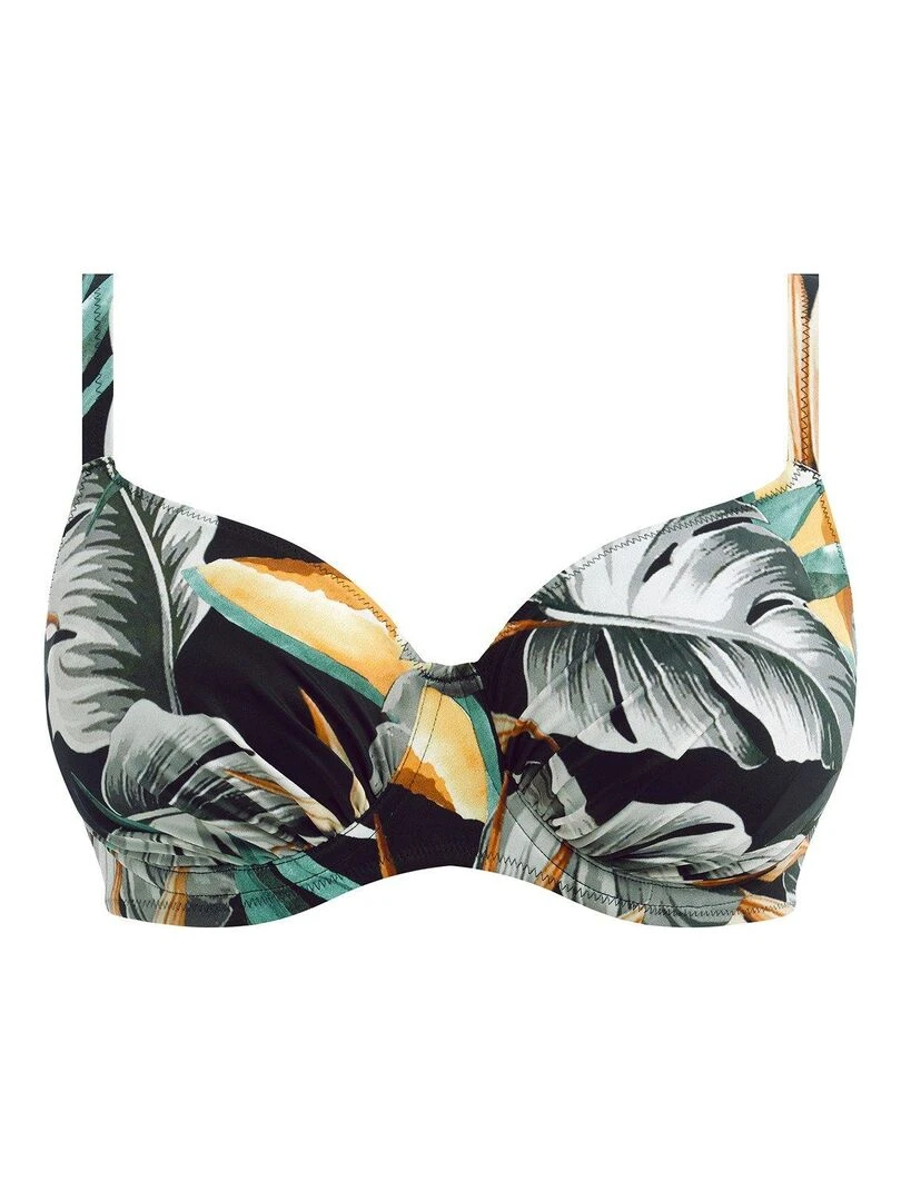 Haut de maillot de bain à armatures Bamboo grove   Noir