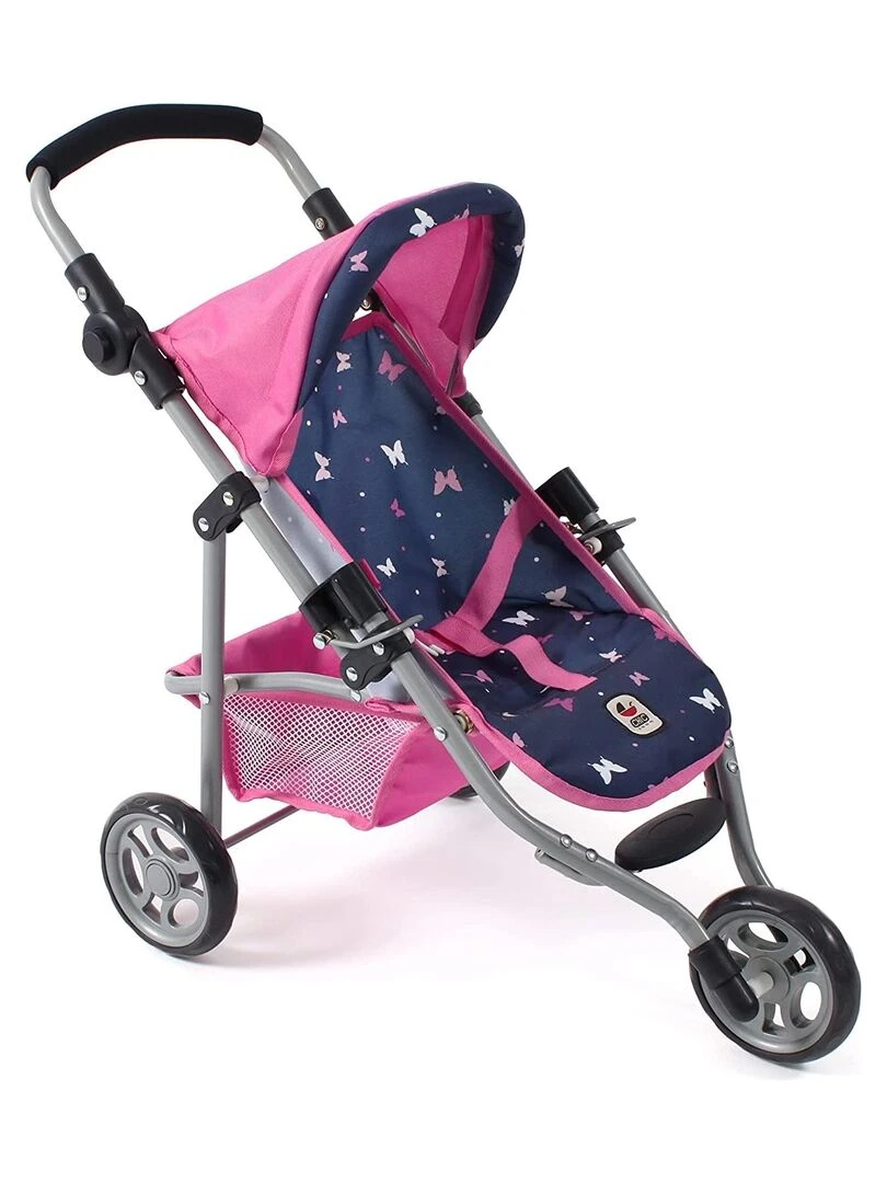 Petite poussette de jogging LOLA Rose et Bleu Papillons N/A