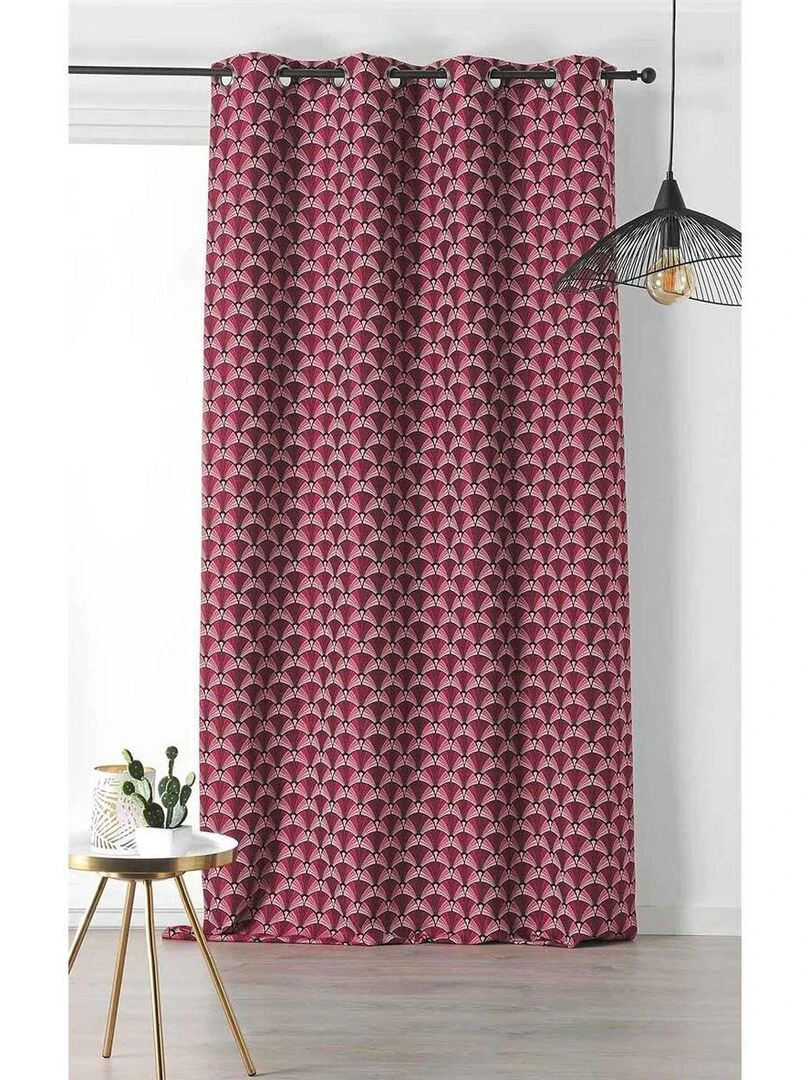 Rideau D'Ameublement Style Année 30 Rouge
