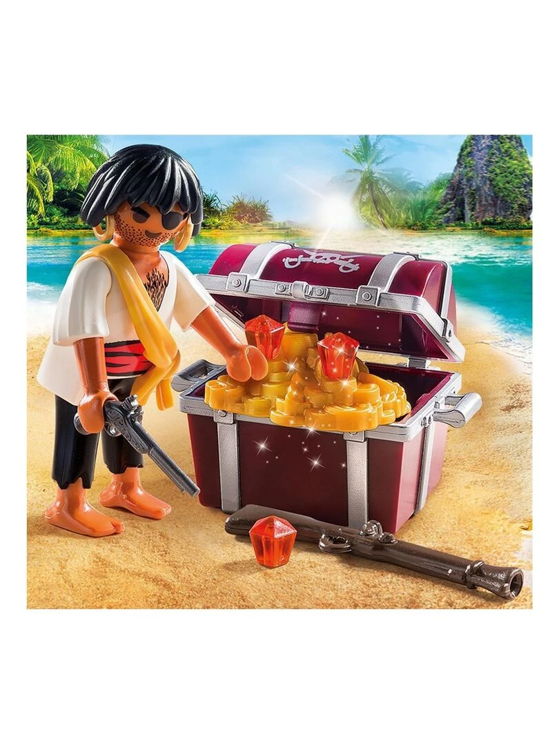 Figurines   Pirate avec coffre au trésor   N/A