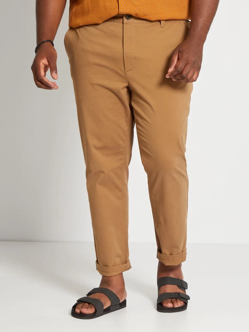Chino slim L32 marron