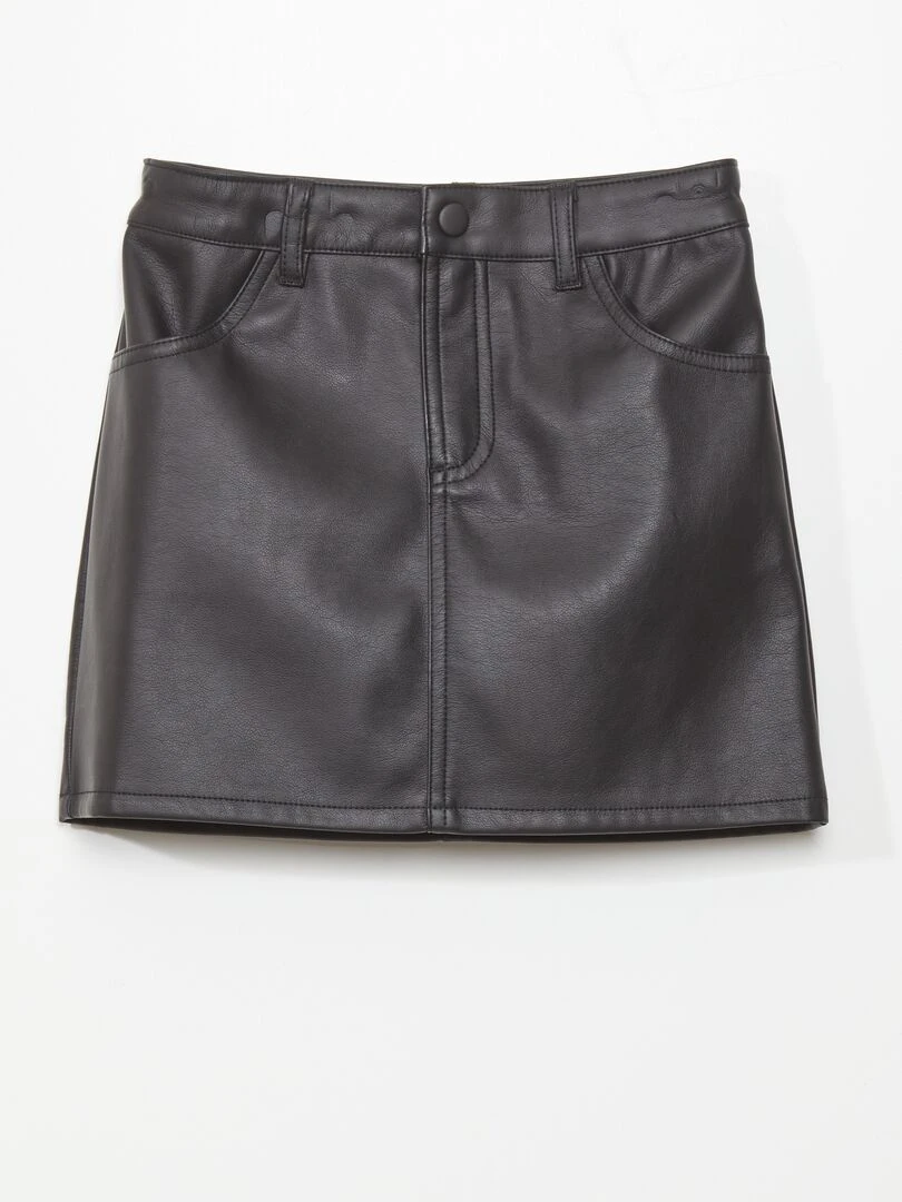 Jupe en simili noir