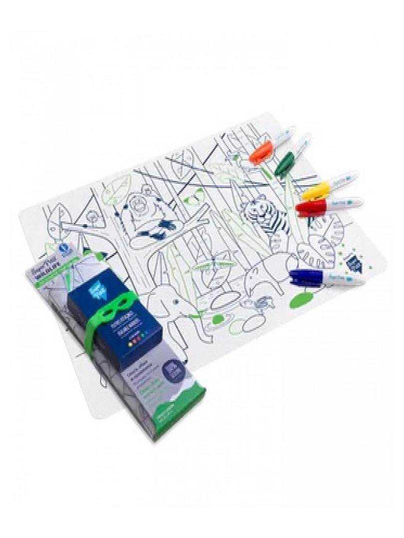 Kit Set Silicone Et 5 Feutres Wildlife Jungle N/A