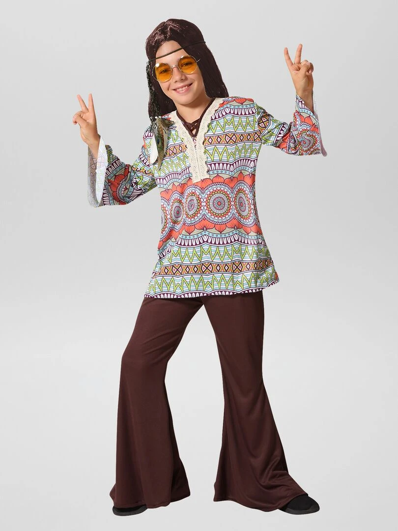 Déguisement 'Hippie' 2 pièces marron