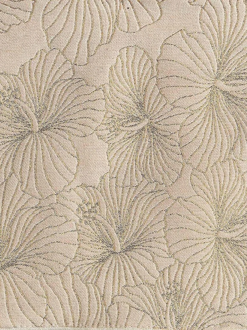 Housse de coussin aux fleurs d'hibiscus   Doré/or