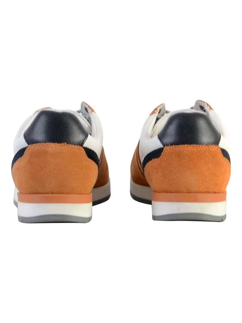 Basket Cuir Redskins Nixori   Orange