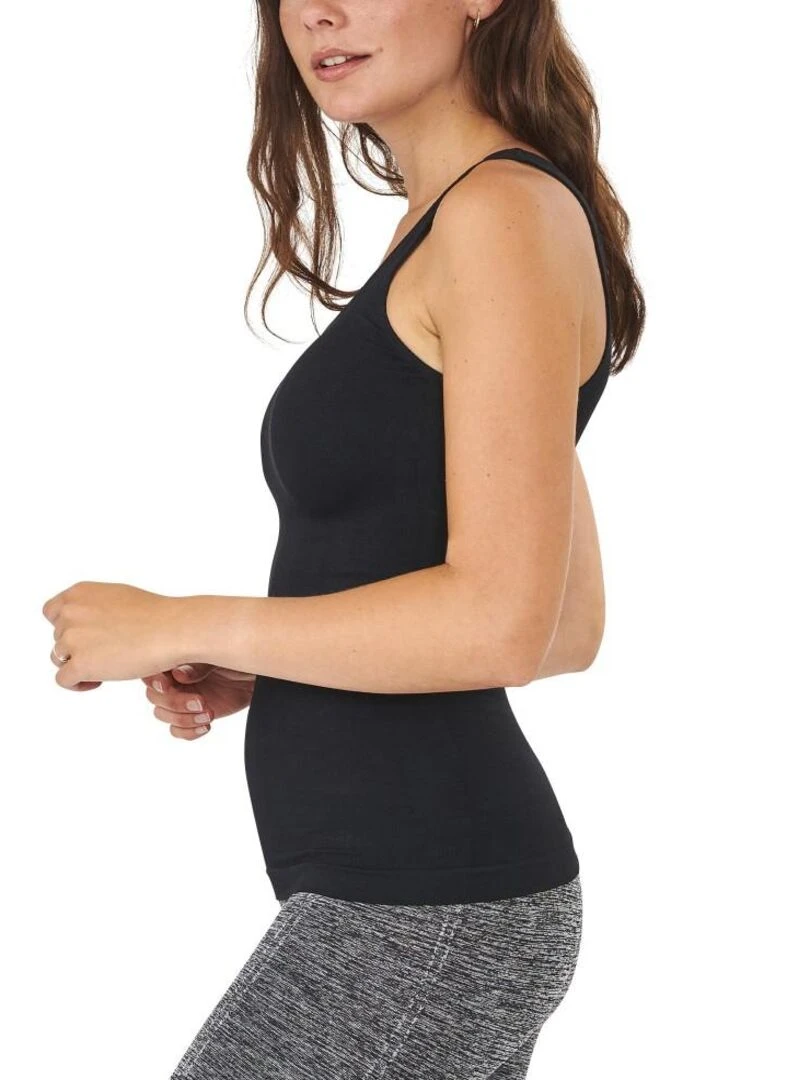 Top minceur et gainant CryoShape   Noir