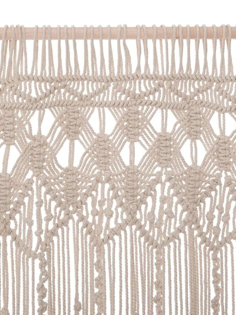 Rideau fil en macramé   Ecru