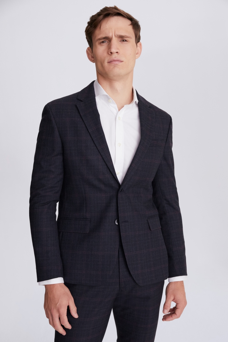 Slim Fit Light Grey Velvet Jacket    Buy Online at Moss