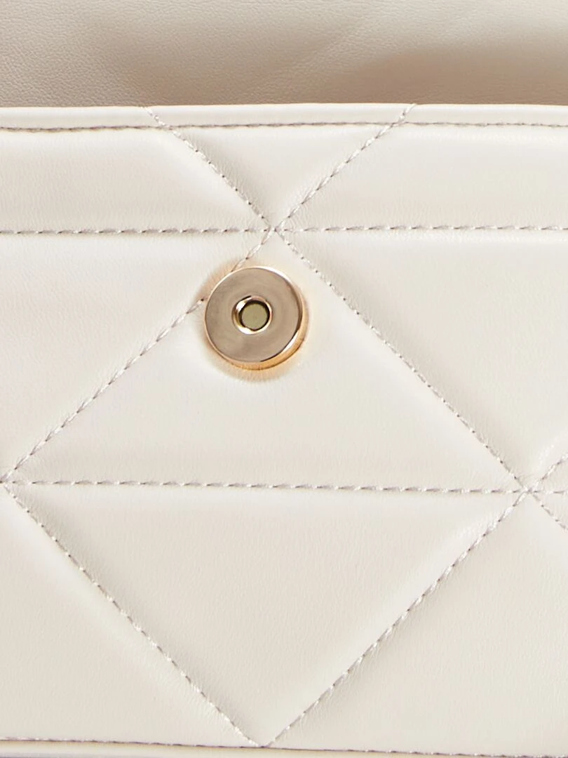 Sac bandoulière matelassé   Blanc