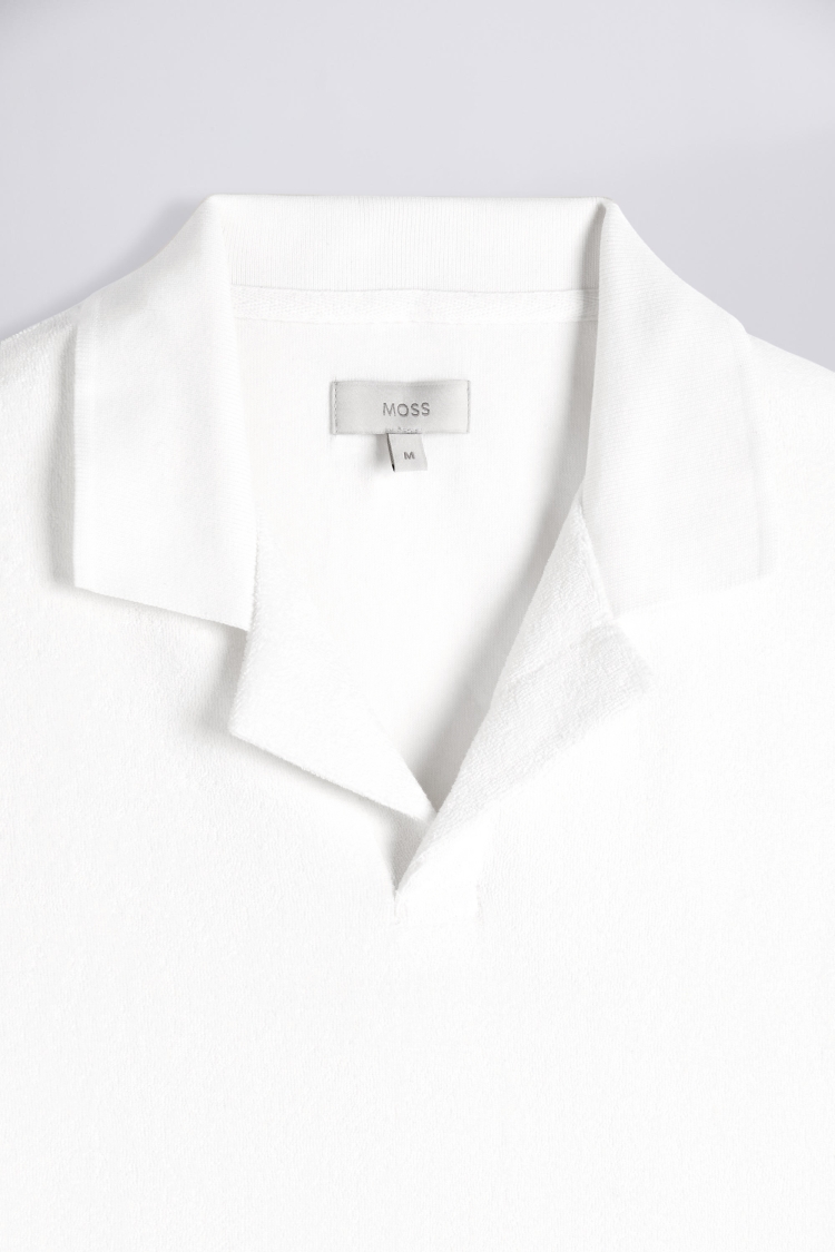 Ecru Terry Towelling Skipper Polo   Buy Online at Moss