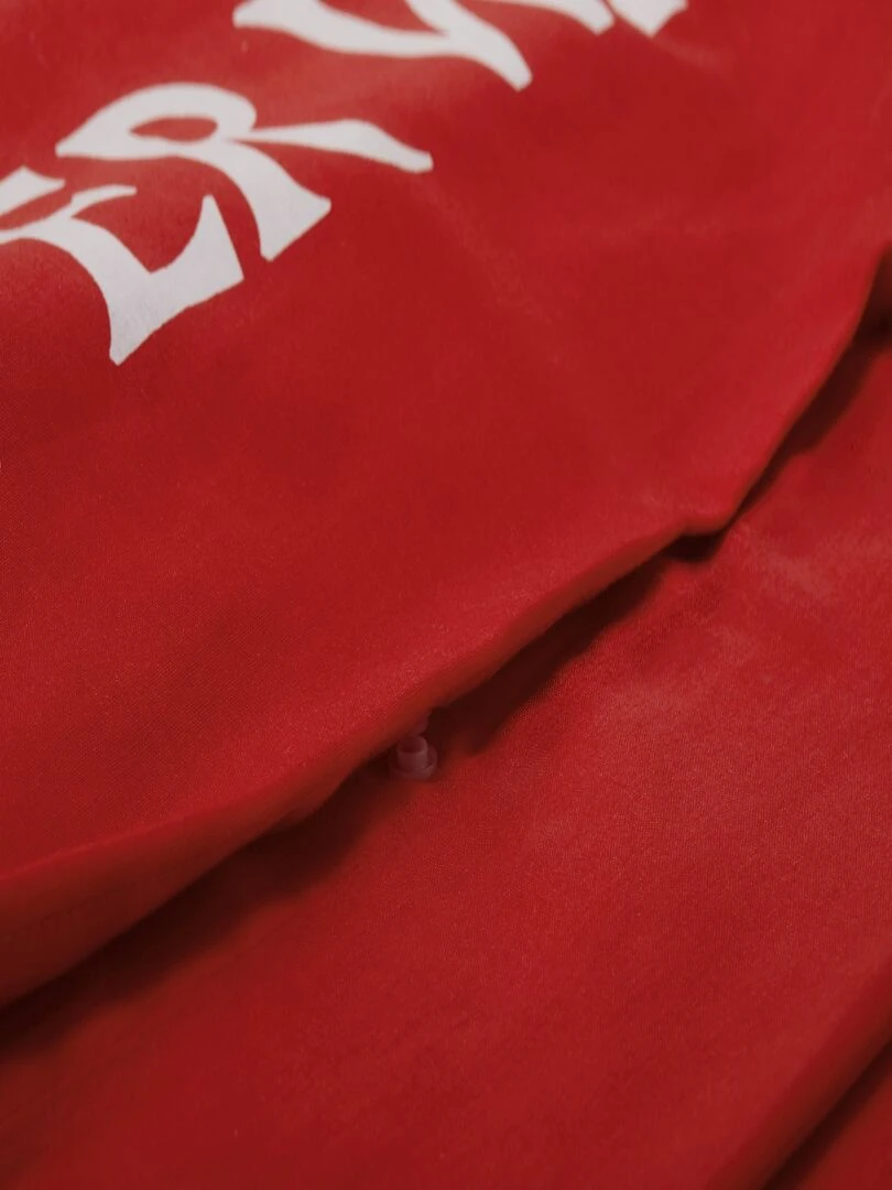 Housse de couette FC Liverpool 140x200 cm et taie d'oreiller 100% Coton Rouge