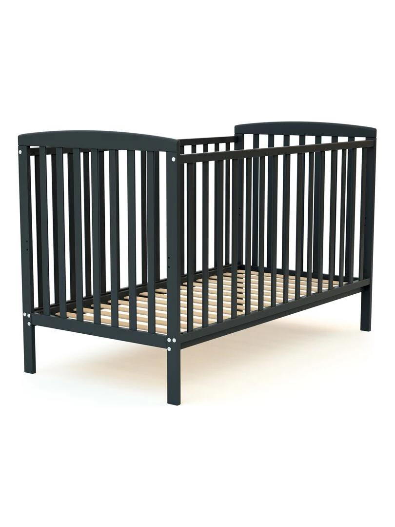 AT4   Lit bébé 70x140 CONFORT   Gris foncé