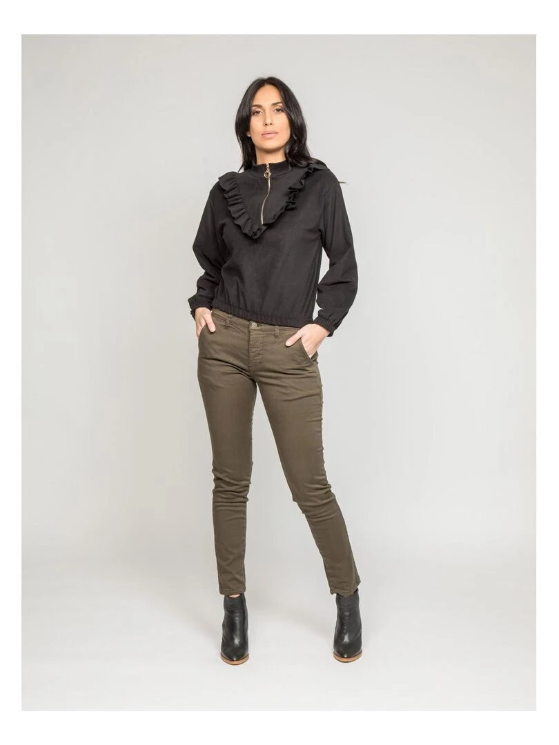 Pantalon chino slim ETERBERK   Kaki