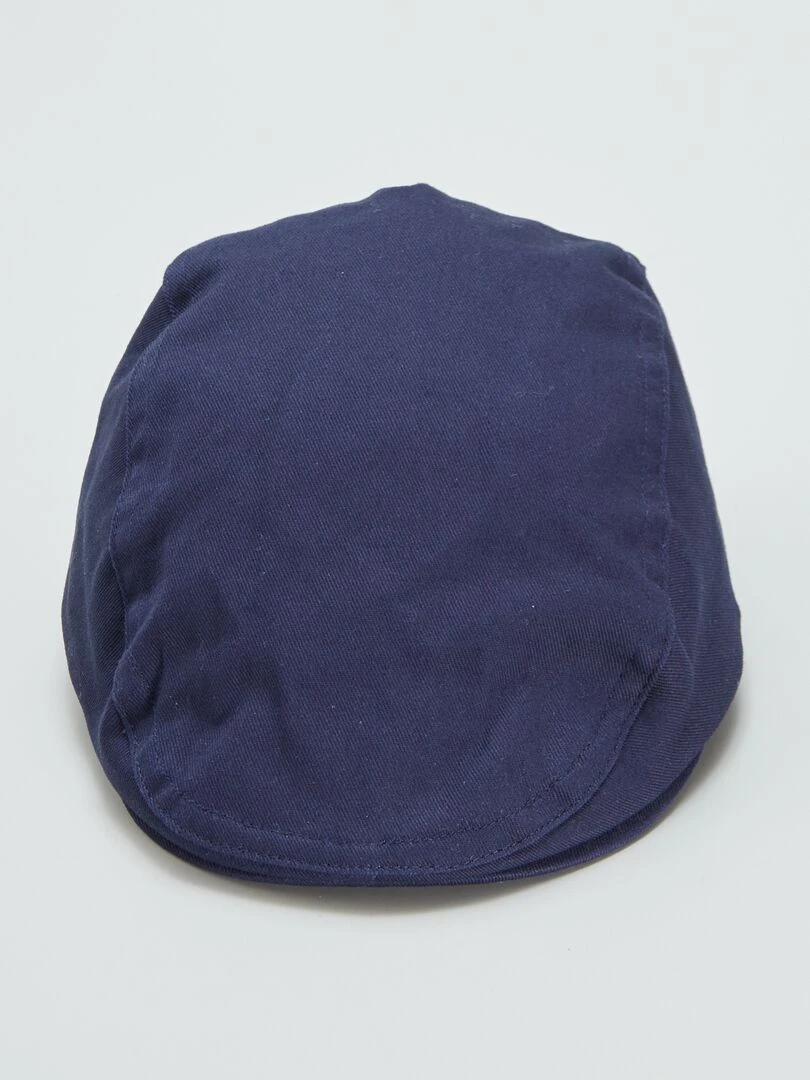 Béret gavroche uni Bleu marine