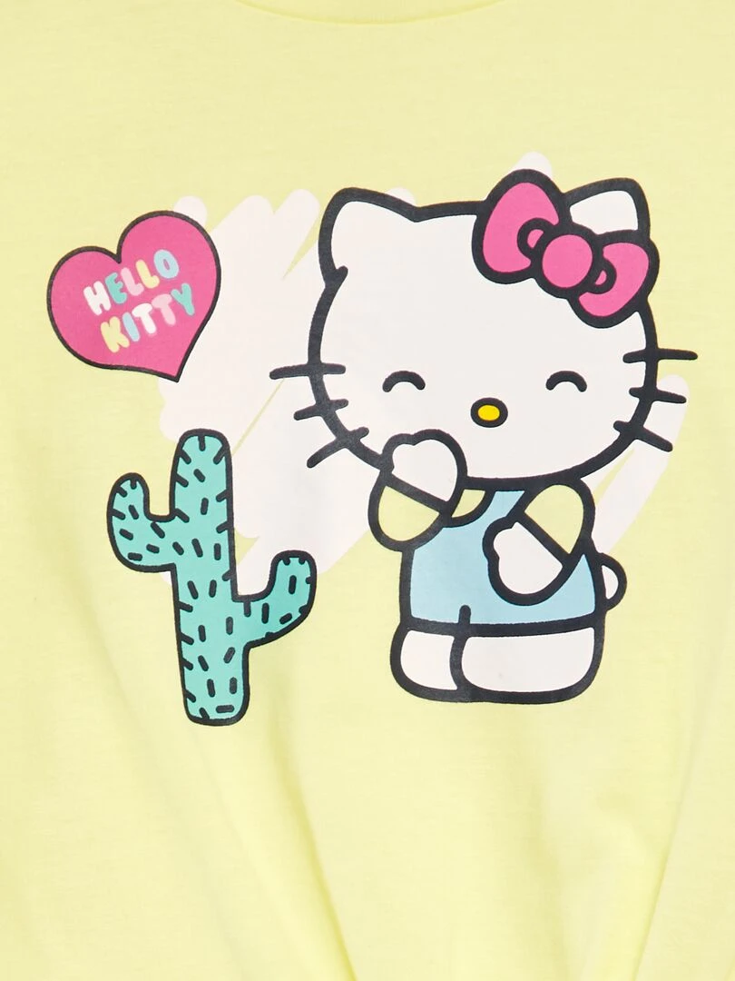 Ensemble tee shirt + legging 'Hello Kitty' Jaune