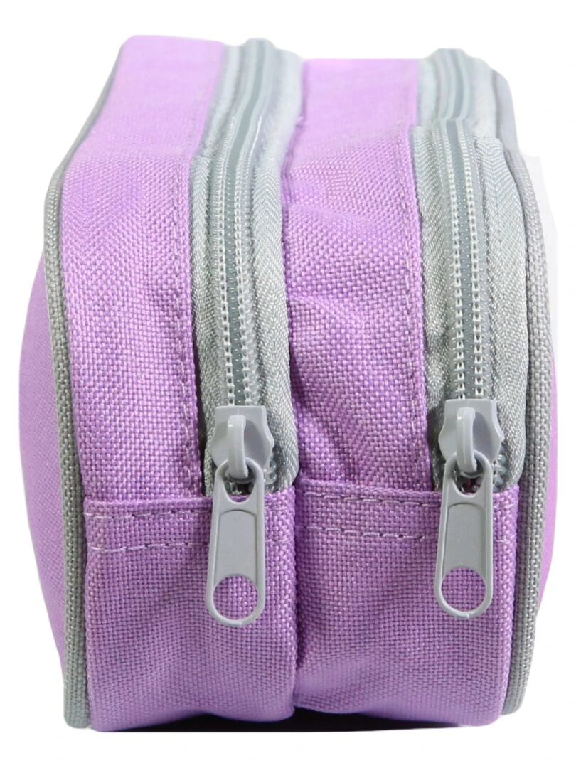 BAGTROTTER Trousse scolaire 2 compartiments Princesses Violet Fleurs   Violet