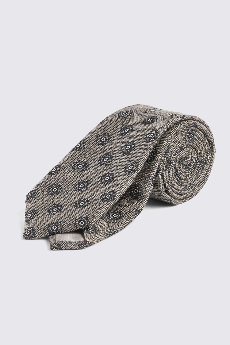 Gold Slub Medallion Tie Buy Online at Moss