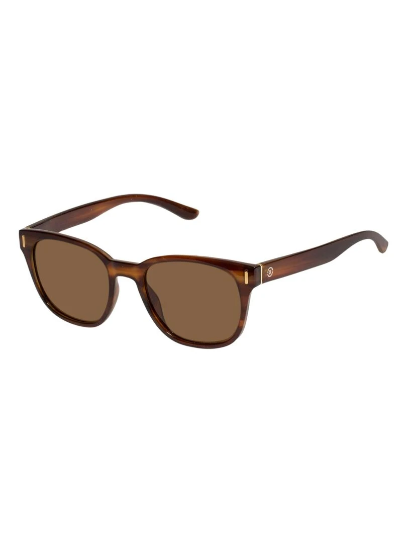 Lunettes de soleil Mixte Rectangulaires Ecaille Marron