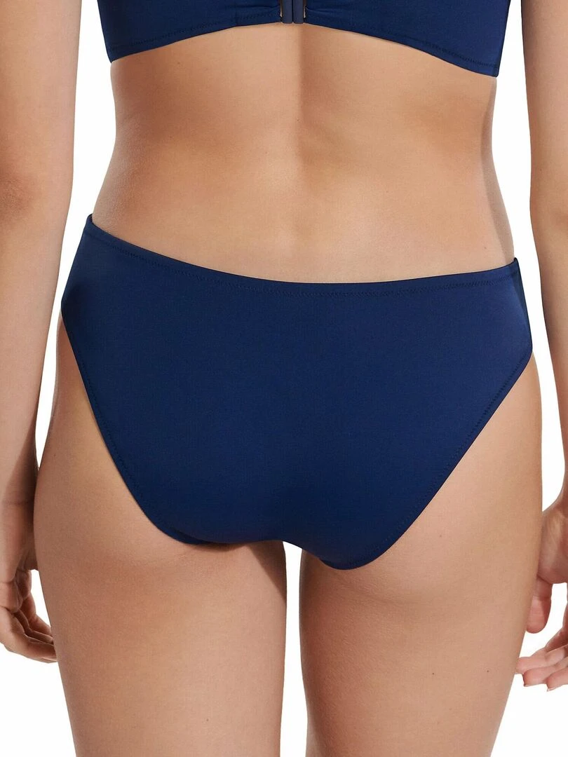 Bas maillot slip de bain à nouettes amovibles Tunis   Bleu