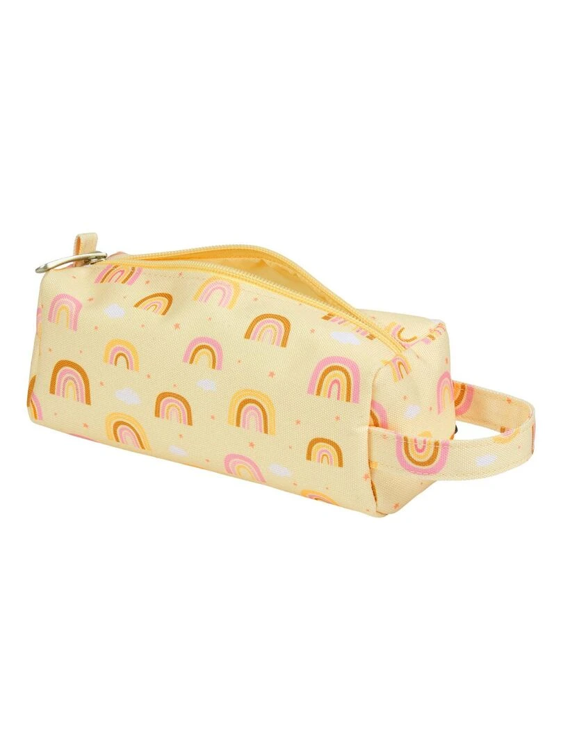 Trousse scolaire Arc en ciel Jaune