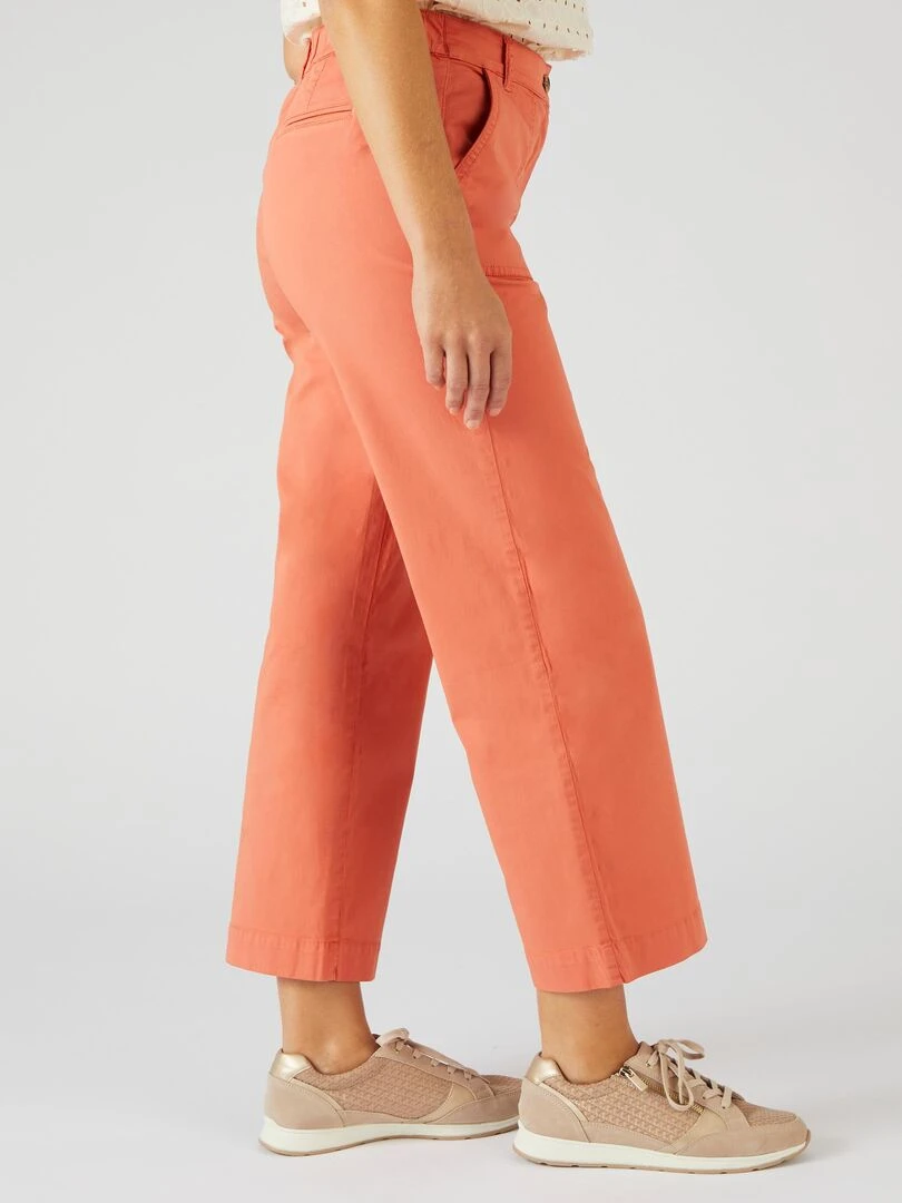 Pantalon 7/8ème poches cargo Damart Abricot