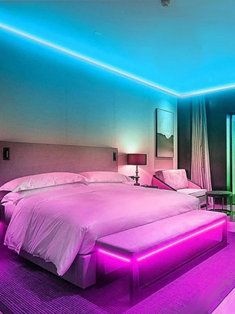 Ruban LED à prise secteur 5 m   Blanc