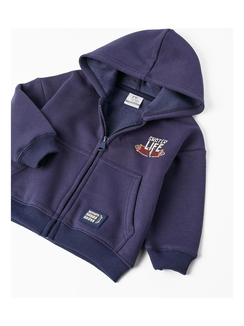 Manteau avec Effet Thermique pour Bébé Garçon 'Skater Life'  Skater's’ Dictionary   Bleu foncé