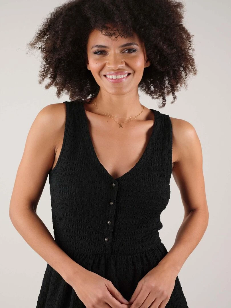 Robe sans manches pour femme 'Deeluxe' Noir