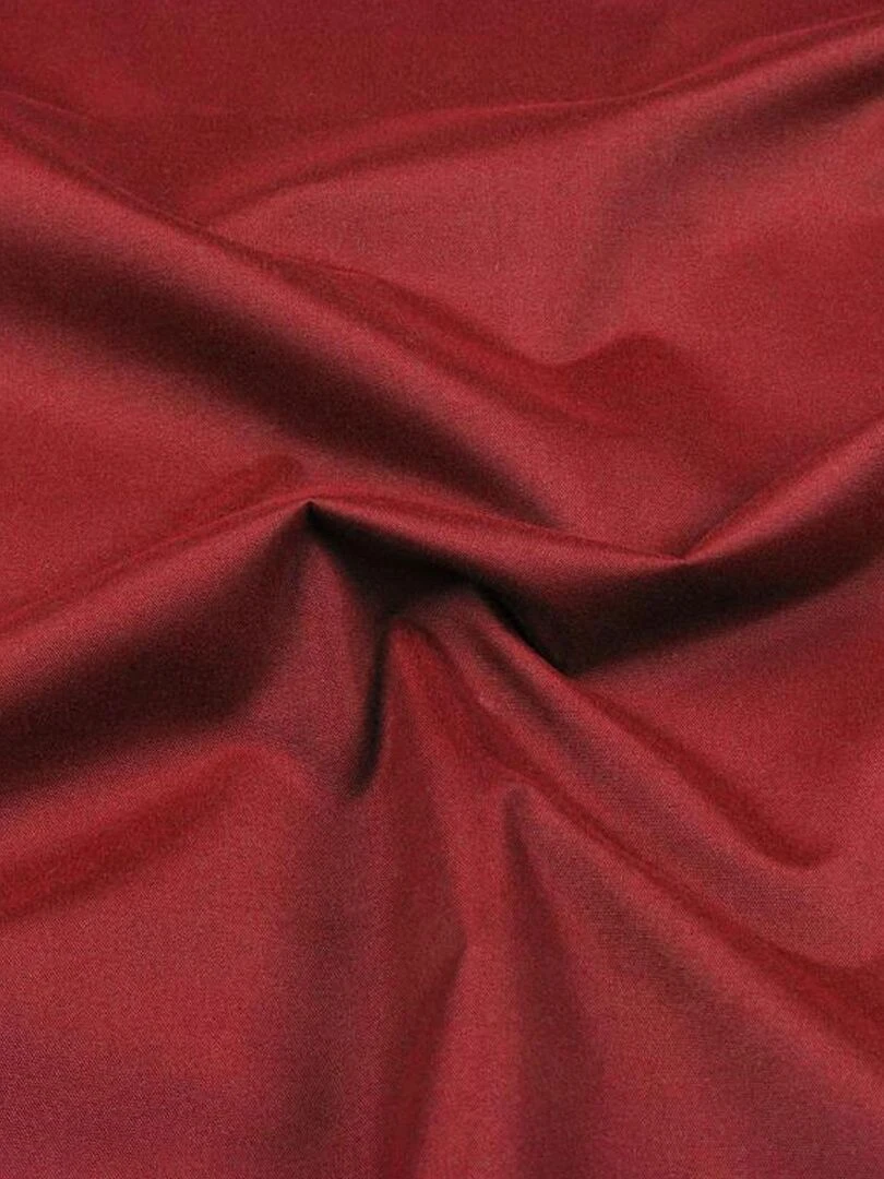 Rideau 100 % occultant uni et coloré Rouge