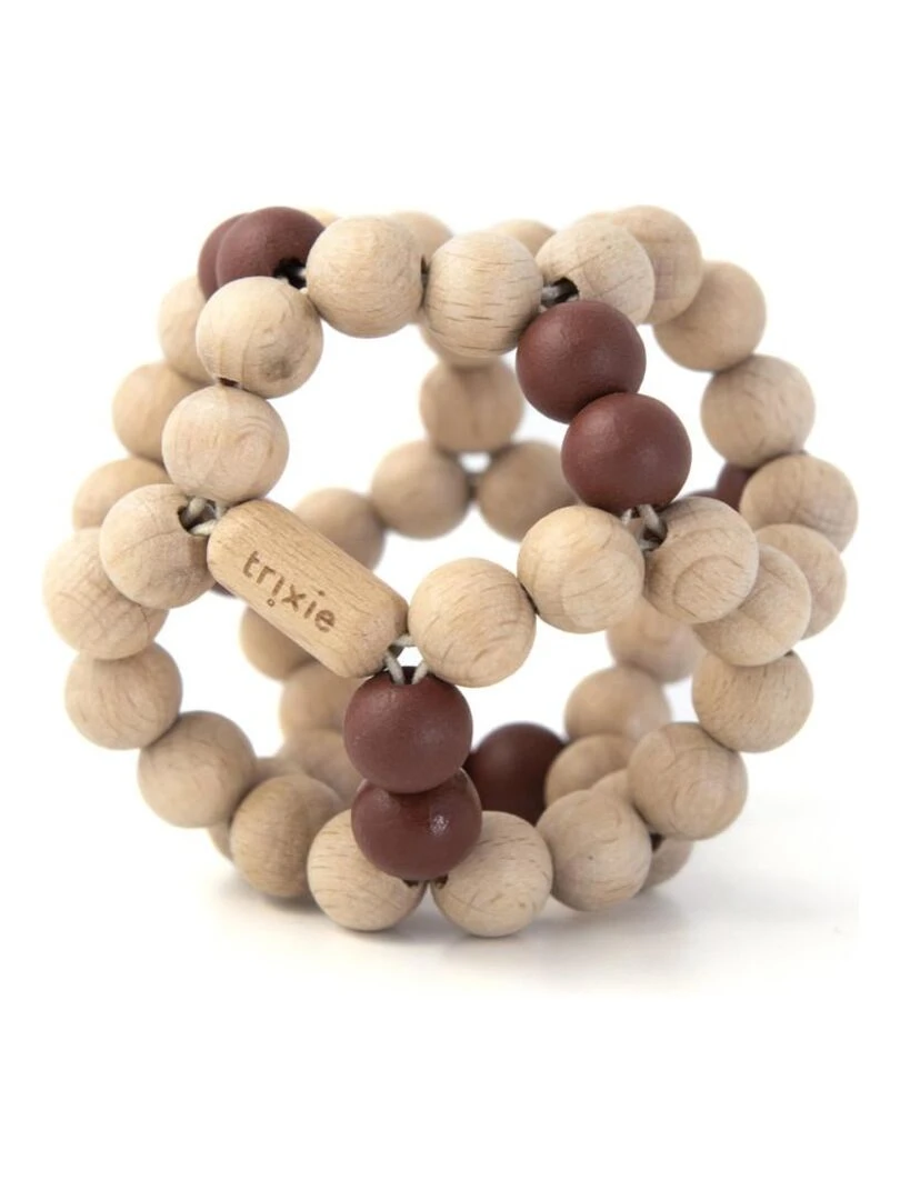 Balle de préhension en bois Rust Trixie Marron caramel