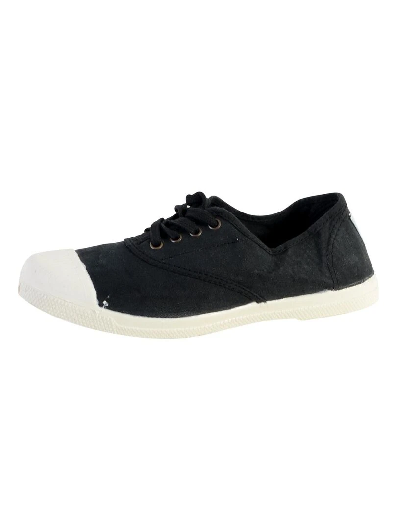 Tennis Lacet Natural World INGLES TINTADO ELAST. CORDONES 102 Noir