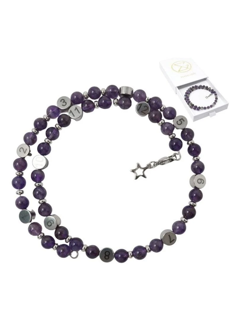 Bracelet d'allaitement Améthyste Violette Violet