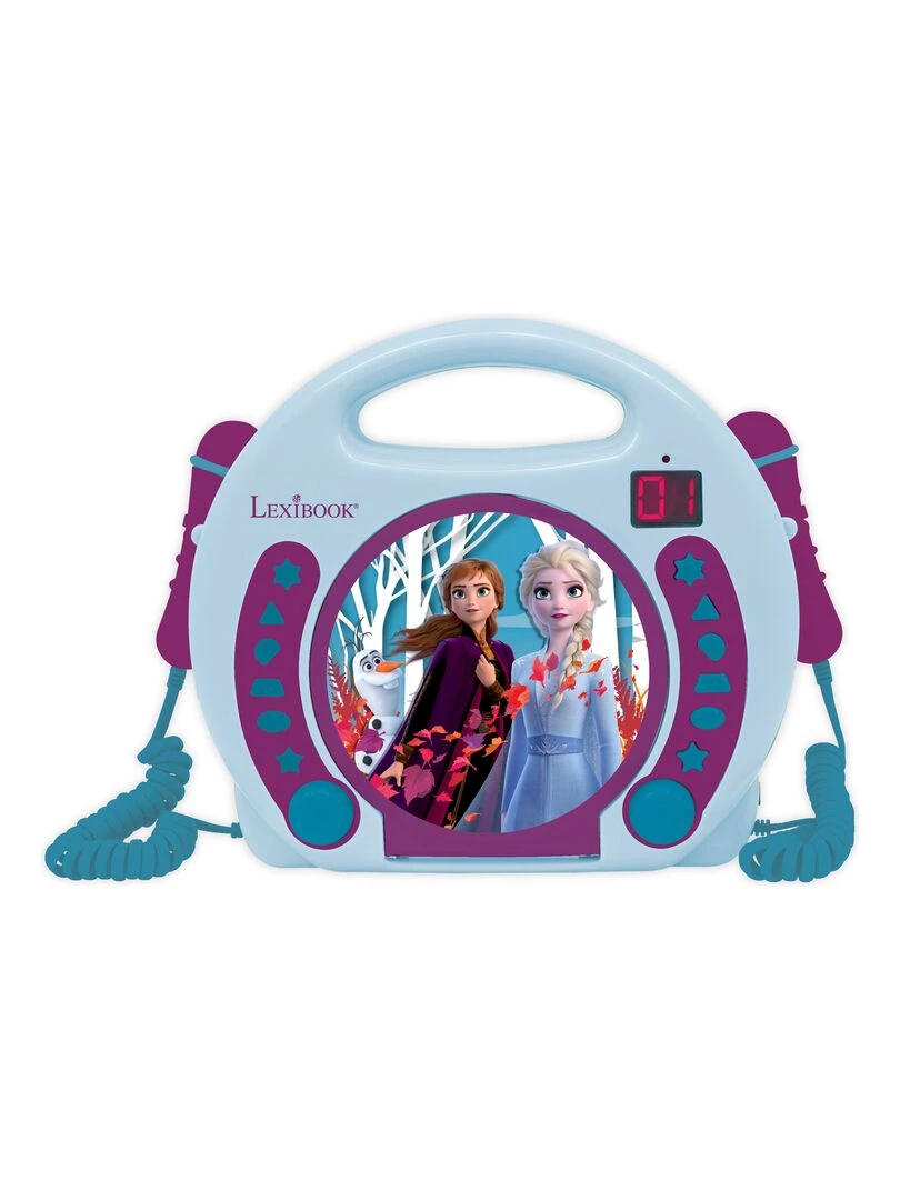 Lecteur Cd Portable Avec 2 Microphones Reine Des Neiges N/A
